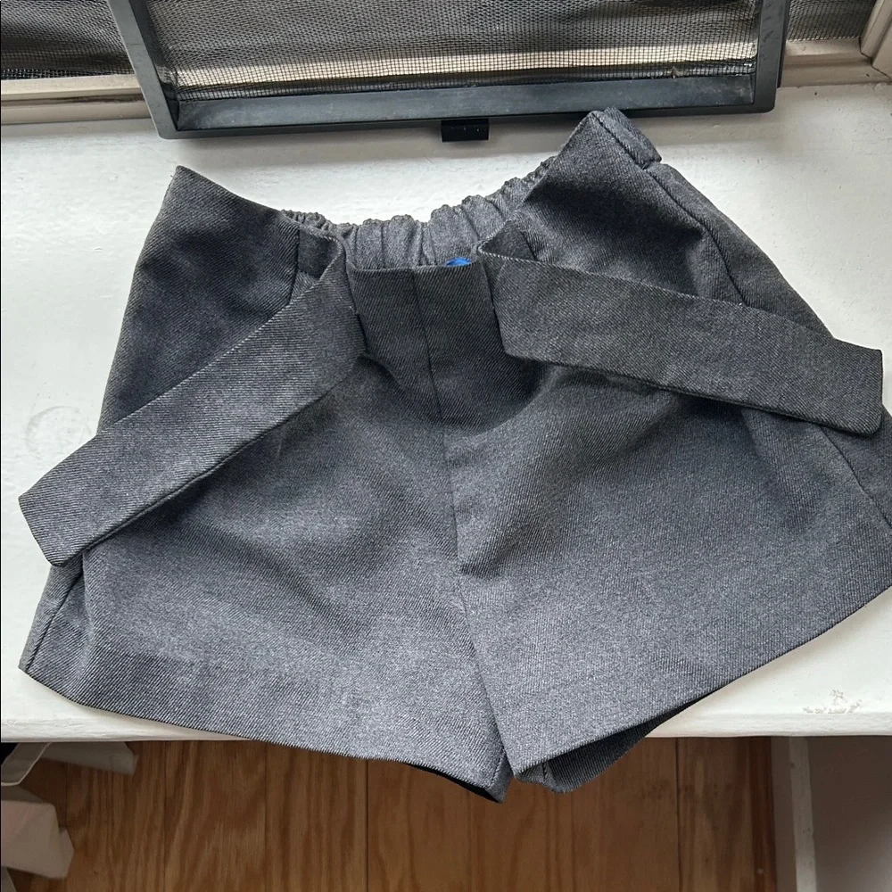Stylish Kids Charcoal Bow Shorts y.